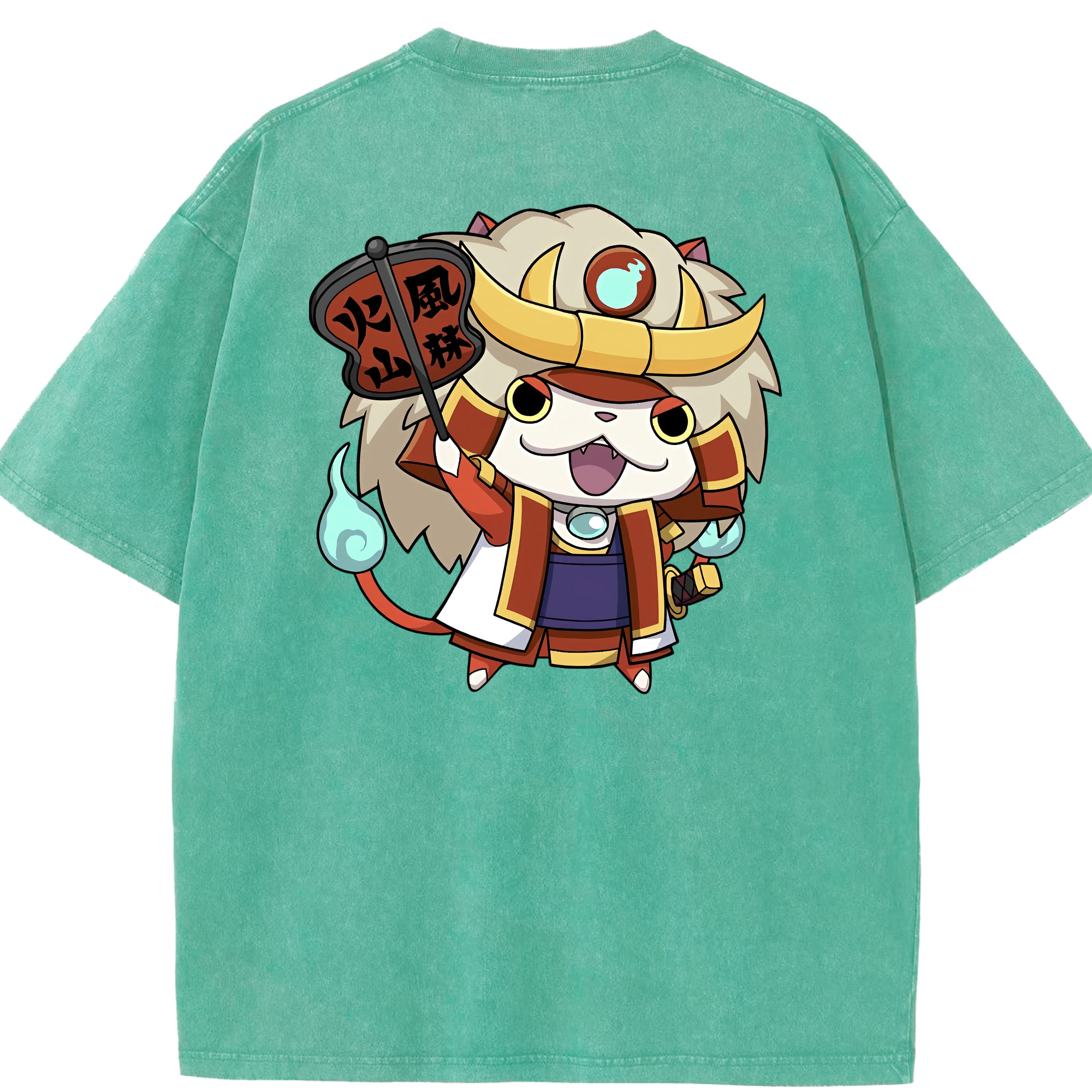 （画像用） 妖怪ウォッチ Yo-kai Watch 綿100% ヴィンテージ風 半袖Tシャツ（背面プリント）
